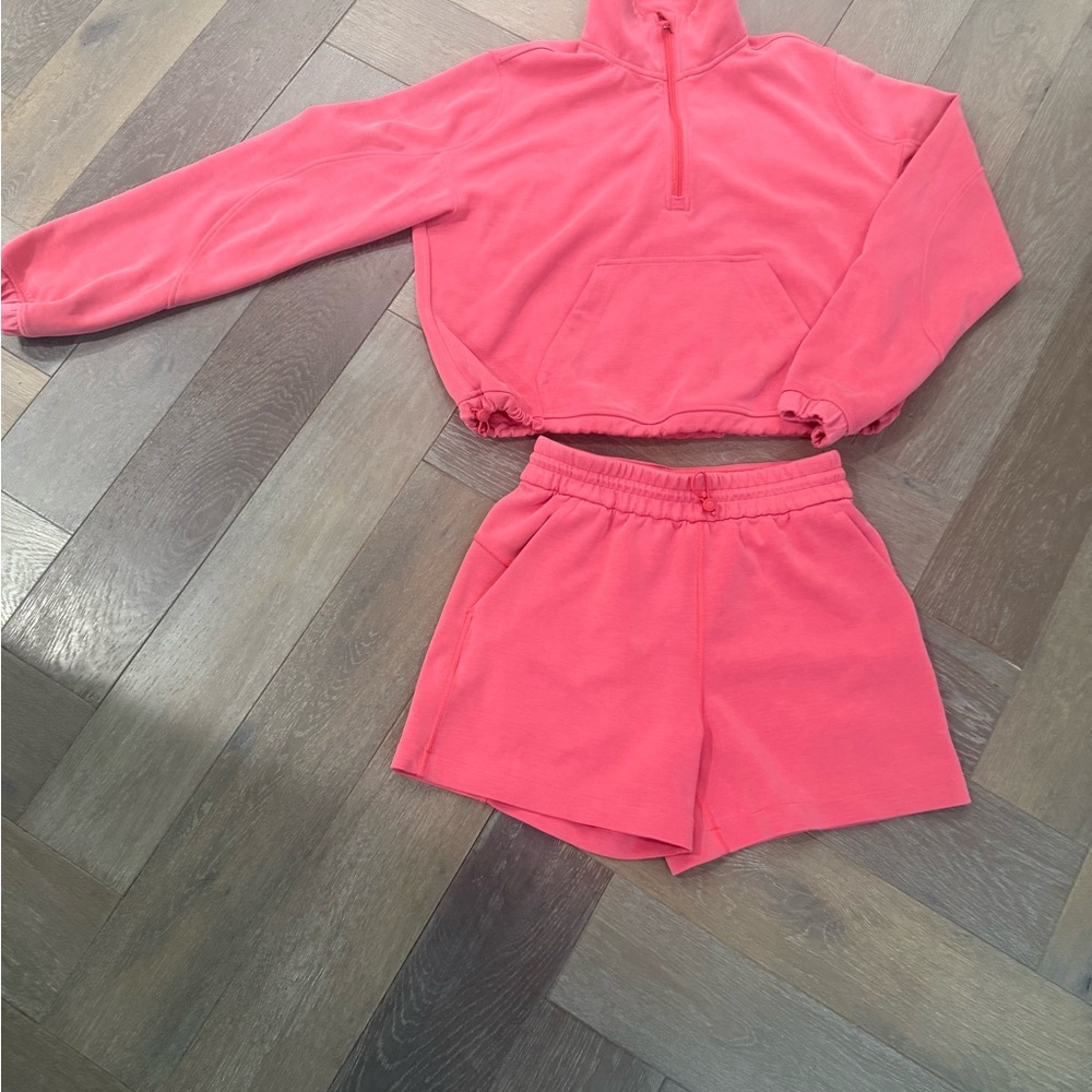 Lululemon Athletica Pink High Waist Shorts